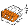 Wago COMPACT 221-413 Anschlussklemme, 4,0 mm²
