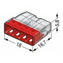 Clemă de conectare WAGO PUSH WIRE 2273-203