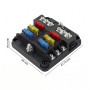 Sicherungsblock QR1714 für 6 Flachsicherungen 32V DC