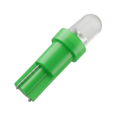 Ampoule auto T5 - LED 5mm, 12V DC ultra lumineuse