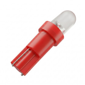 Bec auto T5 cu LED 5mm si tensiune 12V DC pentru bord