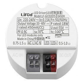 Napajalnik LiFud 18 W, 180-265VAC/33-40VDC, 450 mA
