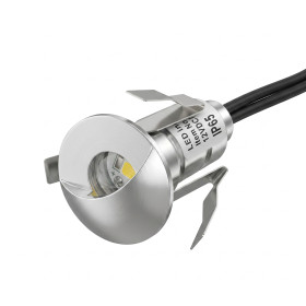 Upotettava LED-valaisin 0,8 W IP67 hopea