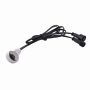 Indbygget LED-lampe 0,8W IP67 sølv 12V