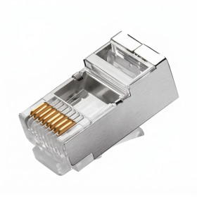 Stíněný krimpovací konektor RJ45, CAT5e, 8P8C, AMPUL