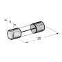 Glasrohrsicherung, flink F 5x20mm 250V AC | Sicherungen