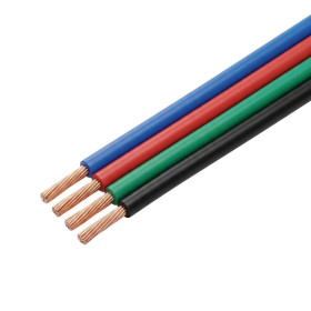 Kabel för RGB LED-strips, 4-ledare för LED-belysning