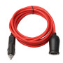Red Car Cigarette Lighter Extension Cable, 3.5 Meters