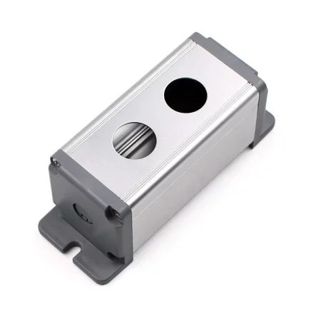 Aluminijasta krmilna omarica za stikala, stenska, 19mm