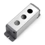 Silver switch control box wall mount 19mm holes IP67