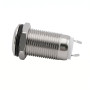 Afbryder uden låsning, sølv, 10mm, IP65, 250V/3A
