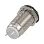 Afbryder uden låsning, sølv, 10mm, IP65, 250V/3A