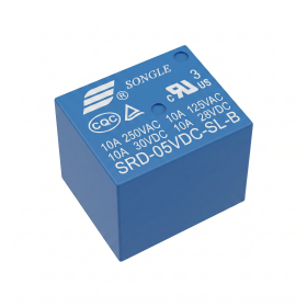 Elektromagnetisk Relæ SRD-05VDC-SL-B, 5V DC/250V AC