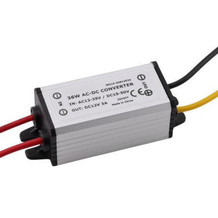 Convertisseur de tension 12-35V AC vers 12V DC 36W