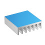 Aluminijasti hladilnik 20x20x6mm s toplotno prevodnim trakom