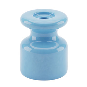 Keramisk spiraltrådsholder, blå – Retro porcelæn | Kabelgreb