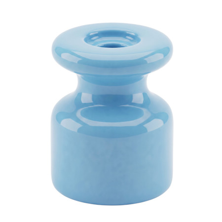 Ceramic Spiral Wire Holder - Blue & Retro Design