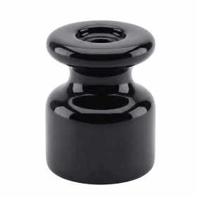 Porte-fils spiralé en céramique noir pour fils rétro