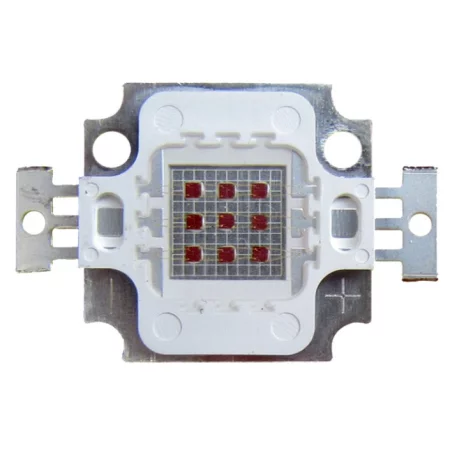 SMD LED dioda 10W 8:1, rdeča 660 nm + modra 445 nm, AMPUL.eu