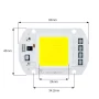SMD LED-diod 20W, AC 220-240V, 1800lm - Vit, AMPUL.eu