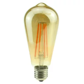 LED žiarovka AMPST70 Filament, E27 6W, teplá biela, AMPUL.eu
