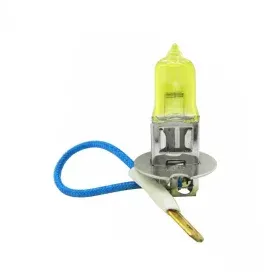 Halogen bulb with socket H3, 100W, 12V - Yellow, AMPUL.eu