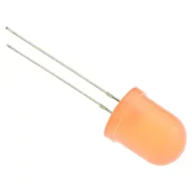 LED dióda 10mm, narancssárga diffúz, AMPUL.eu