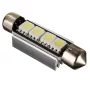 LED 4x 5050 SMD SUFIT Aluminium køling, CANBUS - 42mm, Hvid