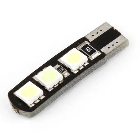 PCB pätica T10 W5W zelená LED 6x 5050 SMD