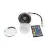Stříbrný LED Reflektor voděodolný 12V, 10W, RGB do bazénu