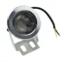 Stříbrný LED Reflektor voděodolný 12V, 10W, RGB do bazénu