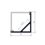 Profilé aluminium anodisé ALMP11 pour bande LED 10 mm