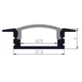 Profilé aluminium ALMP21 pour bande LED jusqu'à 10 mm