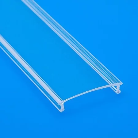 Diffuseur transparent rabattable pour profilés aluminium