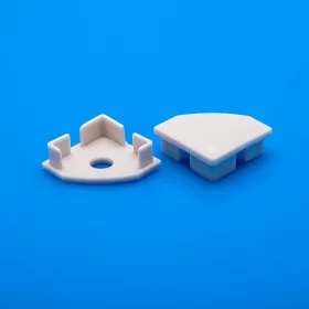 Embout pour profilé ALMP13 avec trou en aluminium