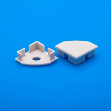 Embout pour profilé ALMP13 avec trou en aluminium