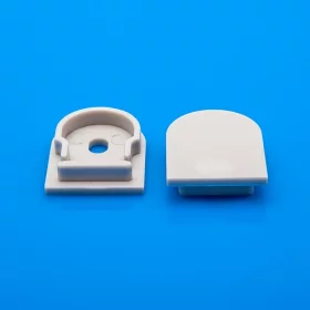 Embout ALMP52 cylindre avec trou pour profilé aluminium