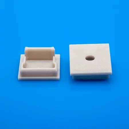 End cap for profile ALMP82, cube with hole, AMPUL.eu