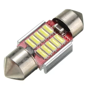 LED 10x 4014 SMD SUFIT alumínium hűtés, CANBUS - 31mm, Fehér