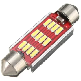 LED 12x4014 SMD SUFIT 42mm, Aluminium, Blanc, CANBUS