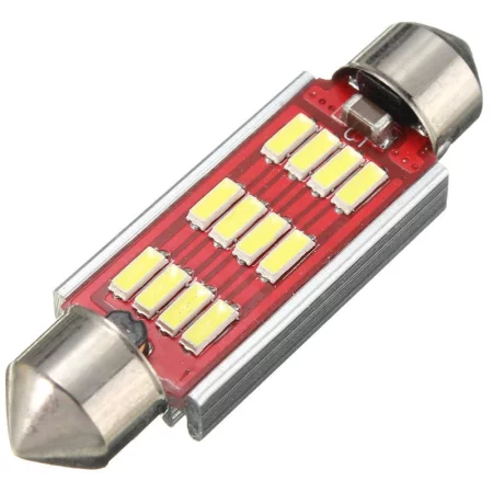 LED 12x4014 SMD SUFIT 42mm, Aluminium, Blanc, CANBUS