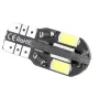 CANBUS LED 8x 5730 SMD douille T10, W5W - Blanc chaud, AMPUL.eu