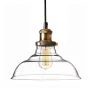 Lampă cu suspensie retro AMR92 din sticlă și bronz