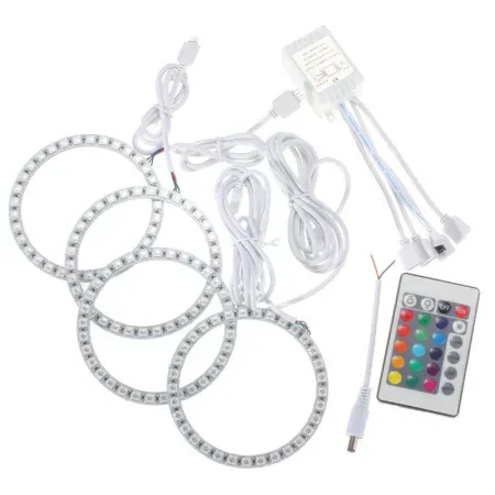 Anillos LED de 100 mm de diámetro - Juego RGB con controlador