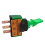 Przełącznik dźwigniowy z zielonym podświetleniem LED, 12V