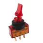 Vipukytkin punaisella LED-taustavalolla, 12V, ON-OFF