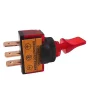 Interrupteur à levier LED rouge, 12V, 20A, ON-OFF
