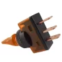 Comutator cu pârghie, iluminare galbenă, 12V, 20A