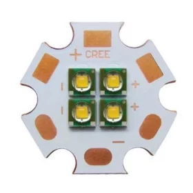 LED Cree XPE XP-E 12W PCB, 6V, Yellow 580-590nm, AMPUL.eu