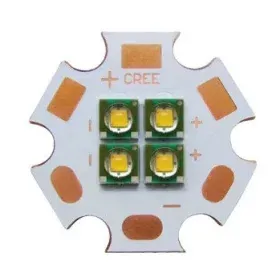 LED Cree XPE XP-E 12W PCB, 6V, bianco caldo 2900-3200K, AMPUL.eu